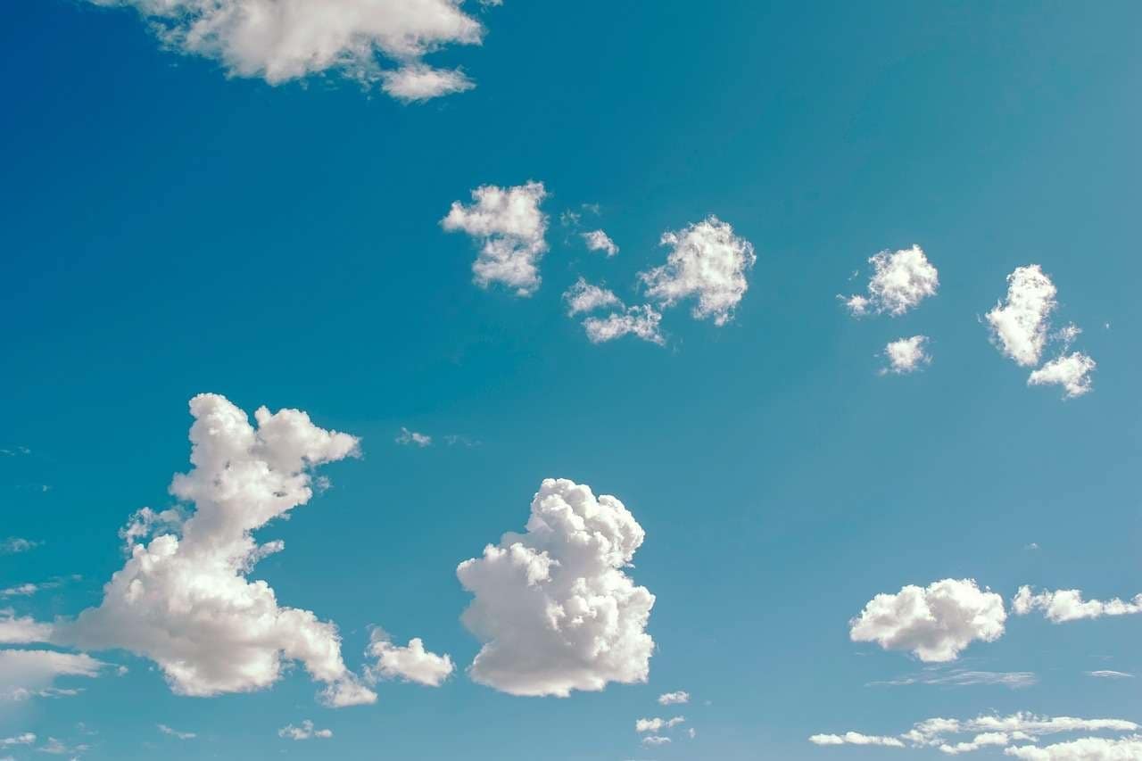 Clouds with blue sky.