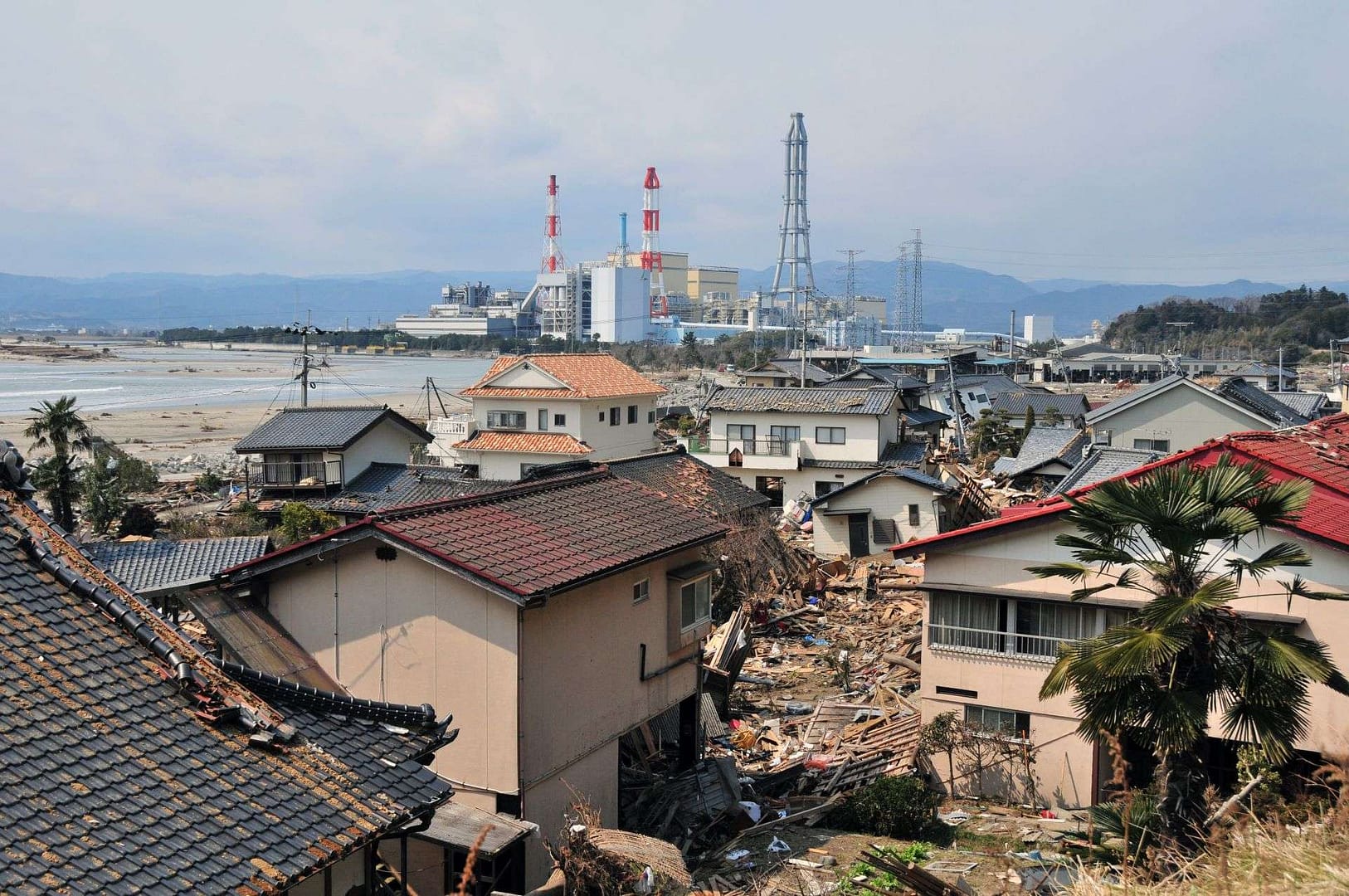 One out of thousands of washed up boats in Onahama