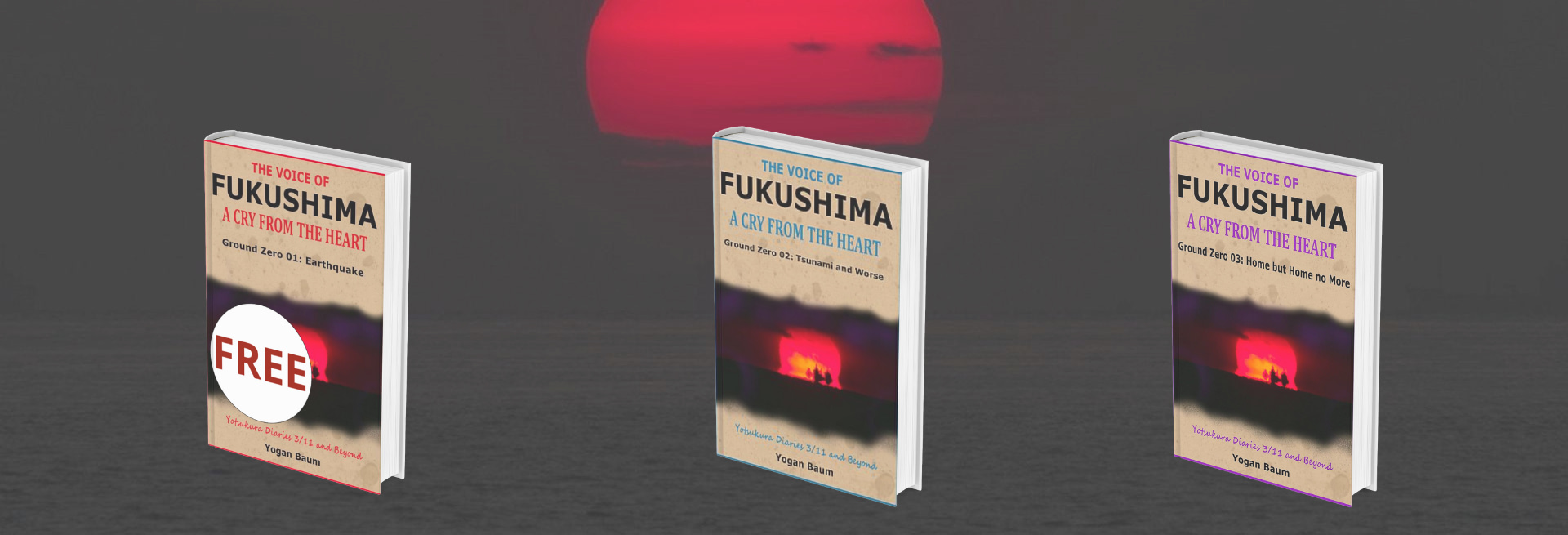 Covers of The Voice of Fukushima book series